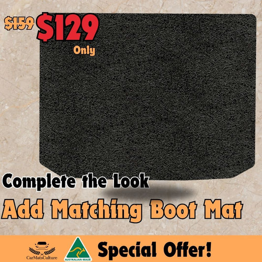 Add Matching Boot Mat. Complete the Look.