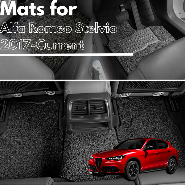 for Alfa Romeo Stelvio 2017-Current, Premium Car Floor Mats