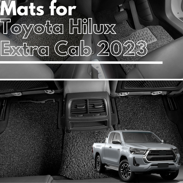 for Toyota Hilux Extra Cab 2015-Current, Premium Car Floor Mats