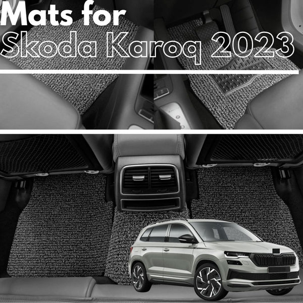 for Skoda Karoq 2017-Current, Premium Car Floor Mats