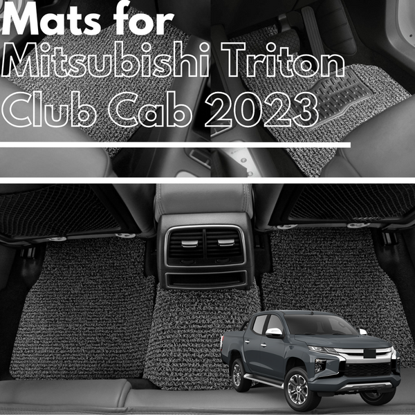 for Mitsubishi Triton Club Cab (MQ MR)2015-2023, Premium Car Floor Mats