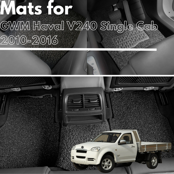 for GWM Haval V240 Single Cab (Wingle 5)2010-2016, Premium Car Floor Mats