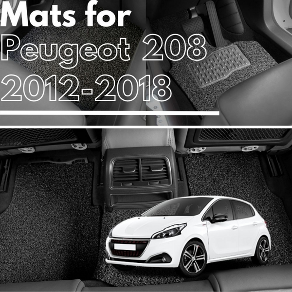 for Peugeot 208 (A9)2012-2018, Premium Car Floor Mats