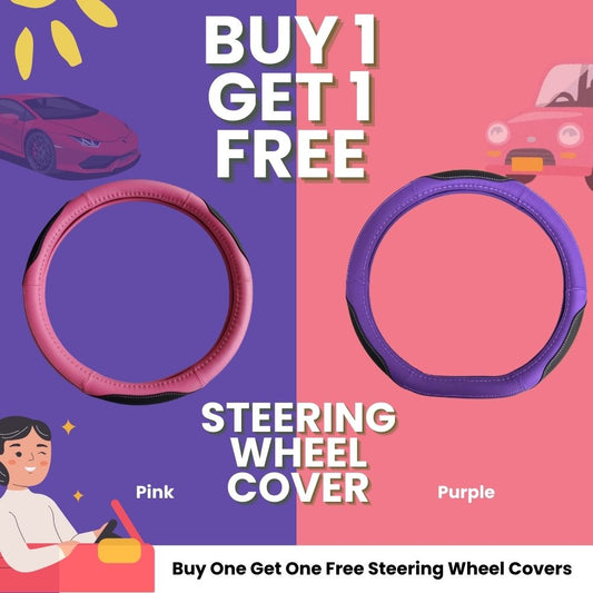 Buy One Get One Free Purple and Pink Steering Wheel Cover | 38CM