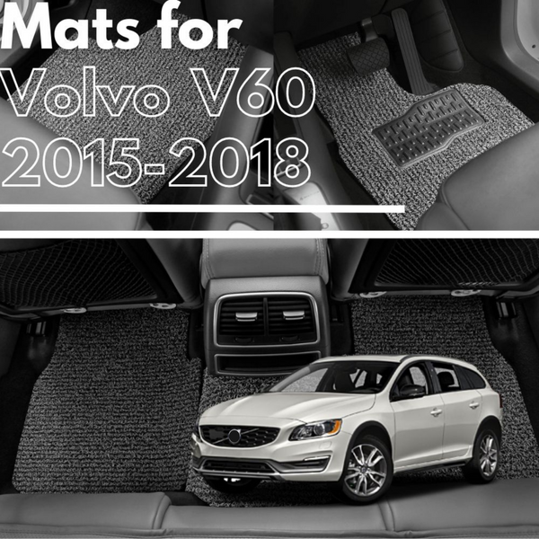 for Volvo V60 Cross Country2015-2018, Premium Car Floor Mats