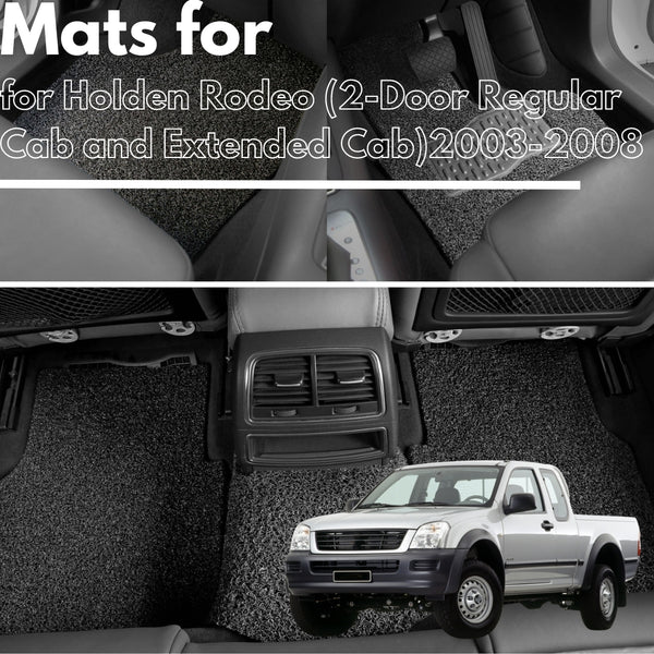 for Holden Rodeo (2-Door Regular Cab and Extended Cab)2003-2008, Premium Car Floor Mats