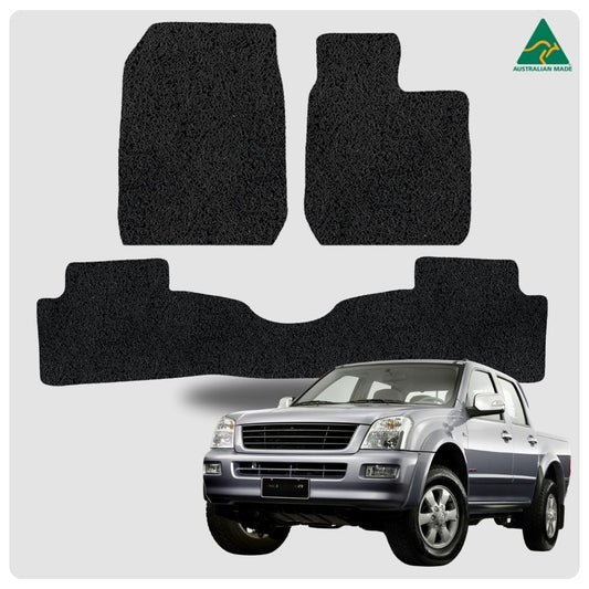 for Holden Rodeo (4-Door Crew Cab)2003-2008, Premium Car Floor Mats