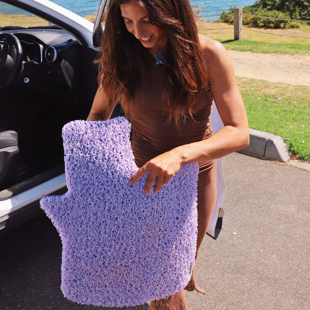 Jacaranda Mist customer review and installed mats