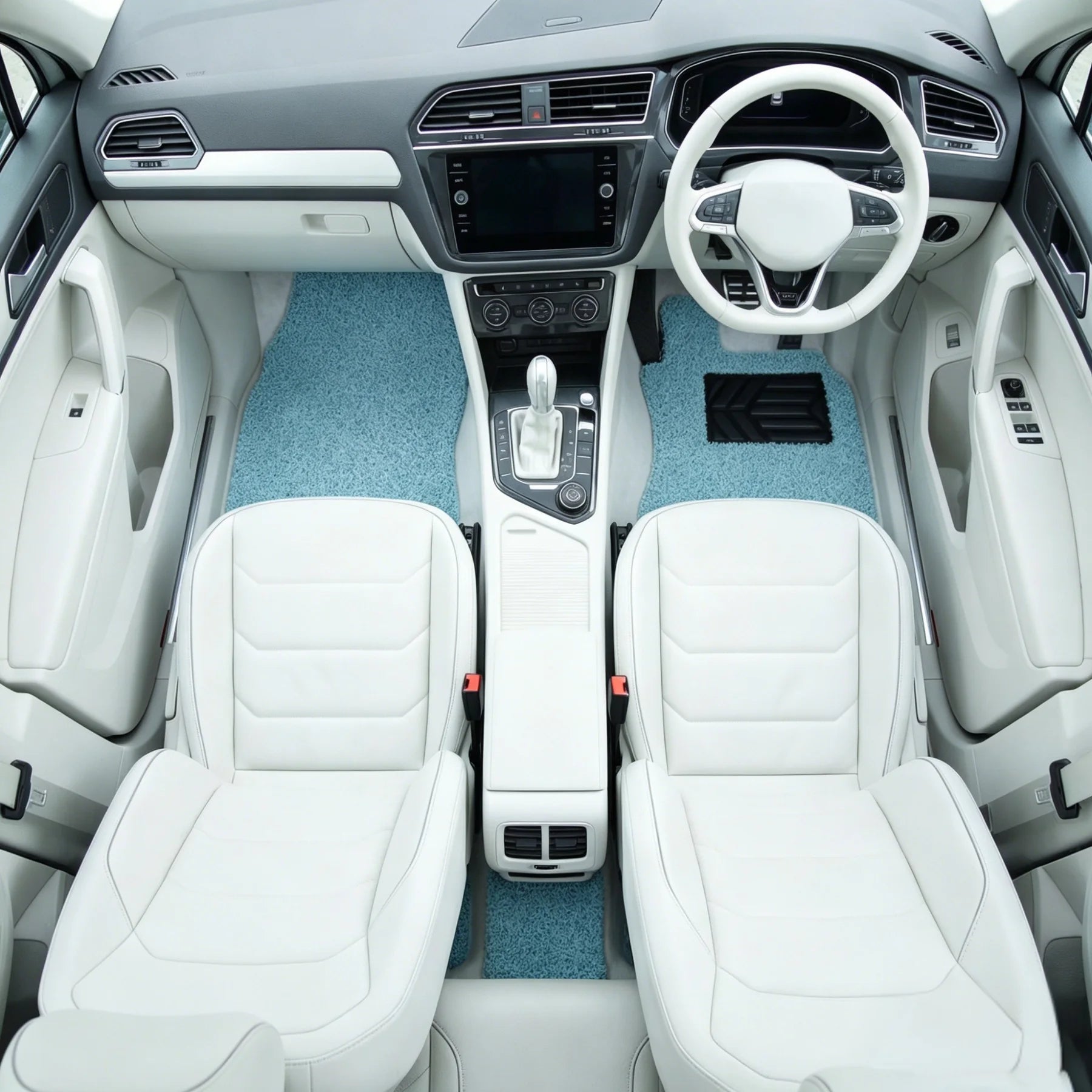 Complete Bondi Blue CarMatsCulture floor-mat set including front, rear and boot coverage