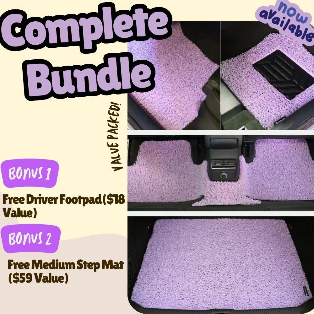 CarMatsCulture complete car mat bundle with bonus accessories